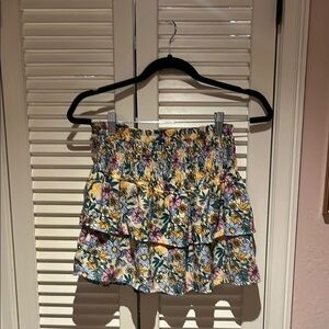 Floral Tiered Skirt